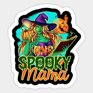 One Spooky Mama Halloween Sticker